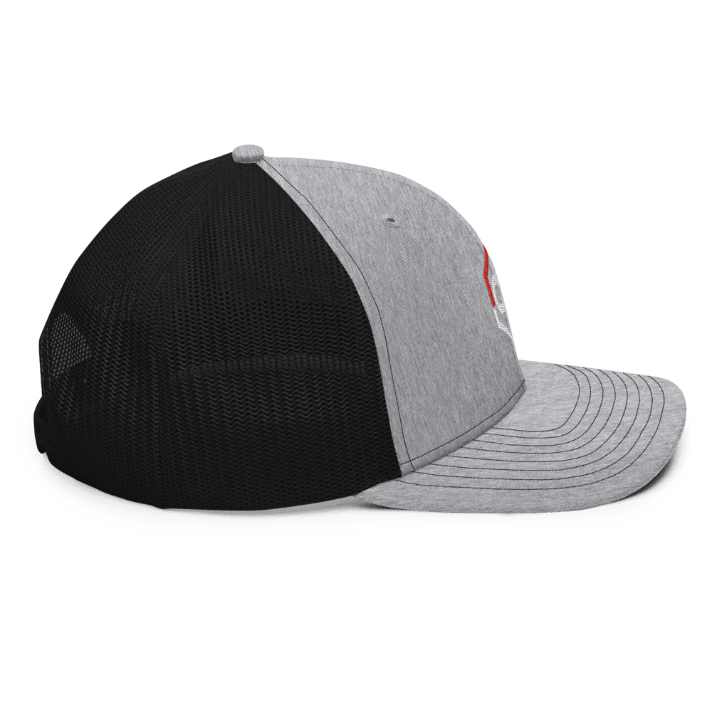 ONE SHEAR Logo Richardson Trucker SnapBack Mesh Hat - ONE SHEAR