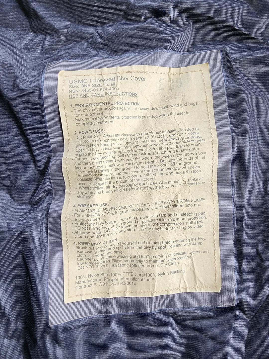 Bivy Cover - Coyote (USMC)