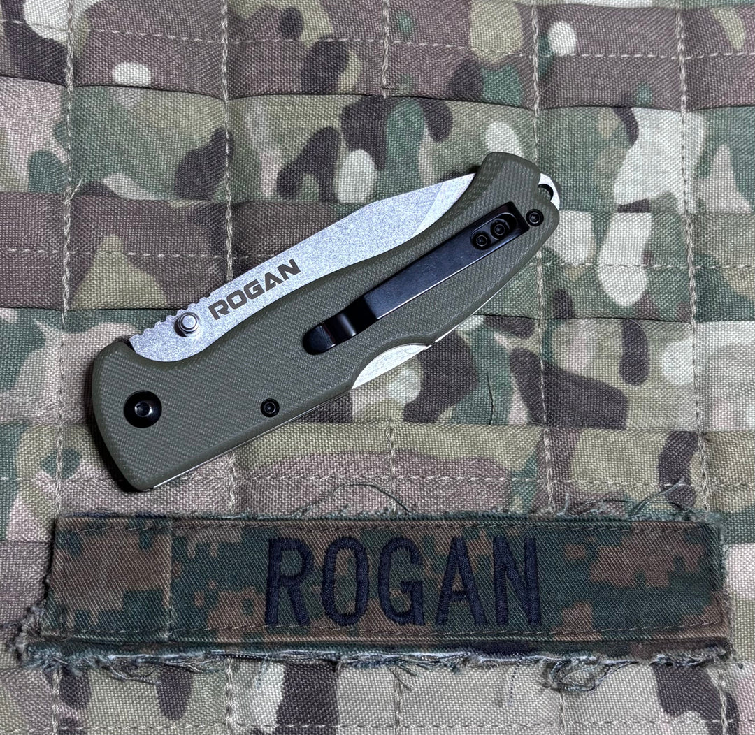 ROGUE Folding Knife-Gen 1 Special Edition OD Green/Stonewash.
