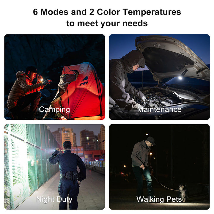 Olight Seeker 4 Pro Rechargeable Flashlight 4600 Lumens USB-C Magnetic Charging