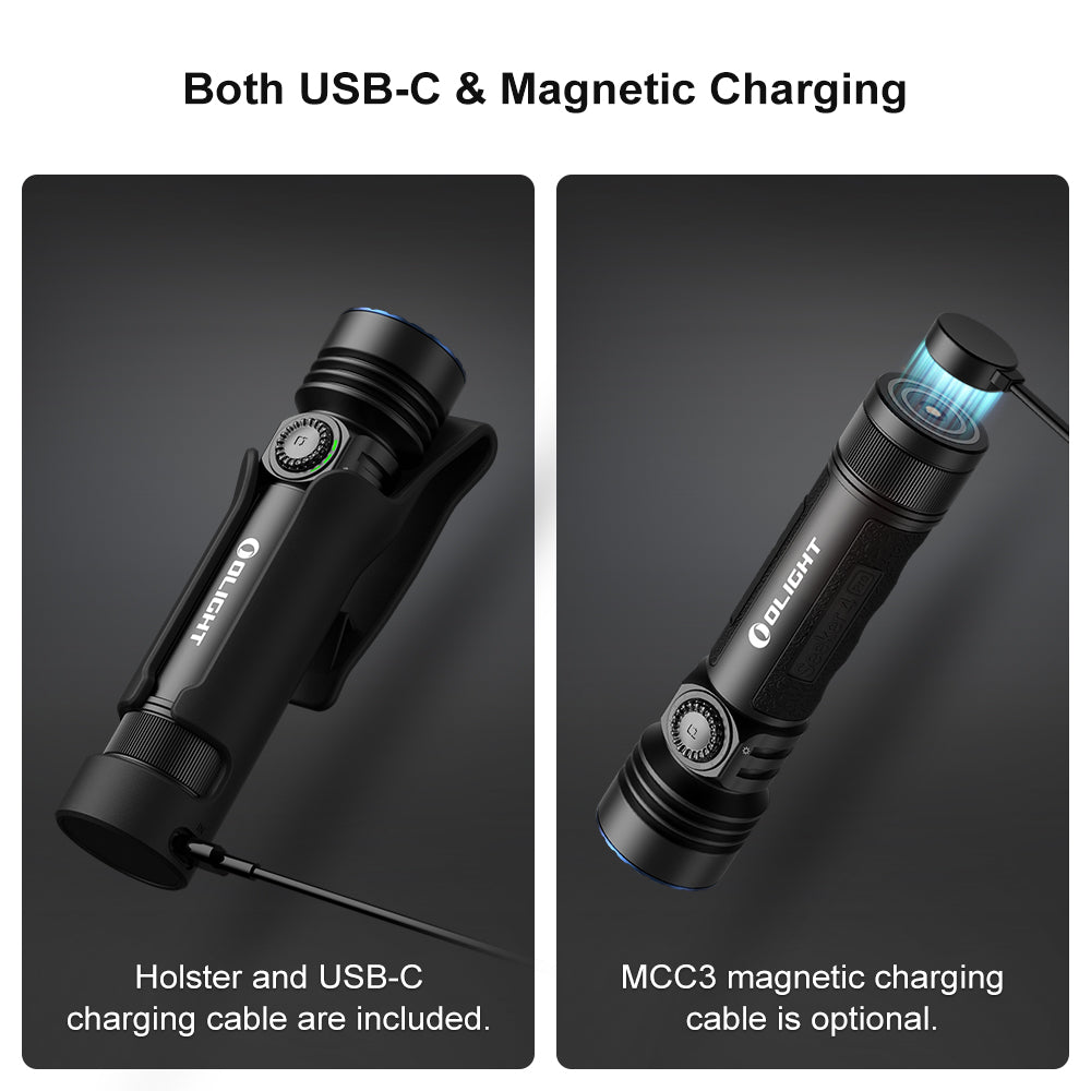 Olight Seeker 4 Pro Rechargeable Flashlight 4600 Lumens USB-C Magnetic Charging