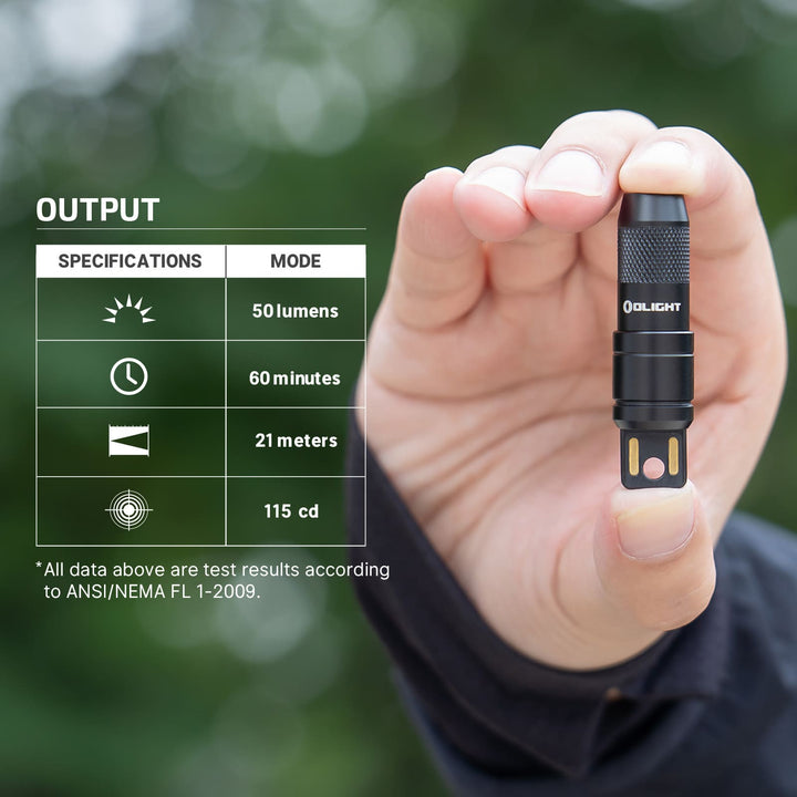 Olight iMini 2 Rechargeable Magnetic Mini Flashlight 50 Lumens EDC Keychain Light