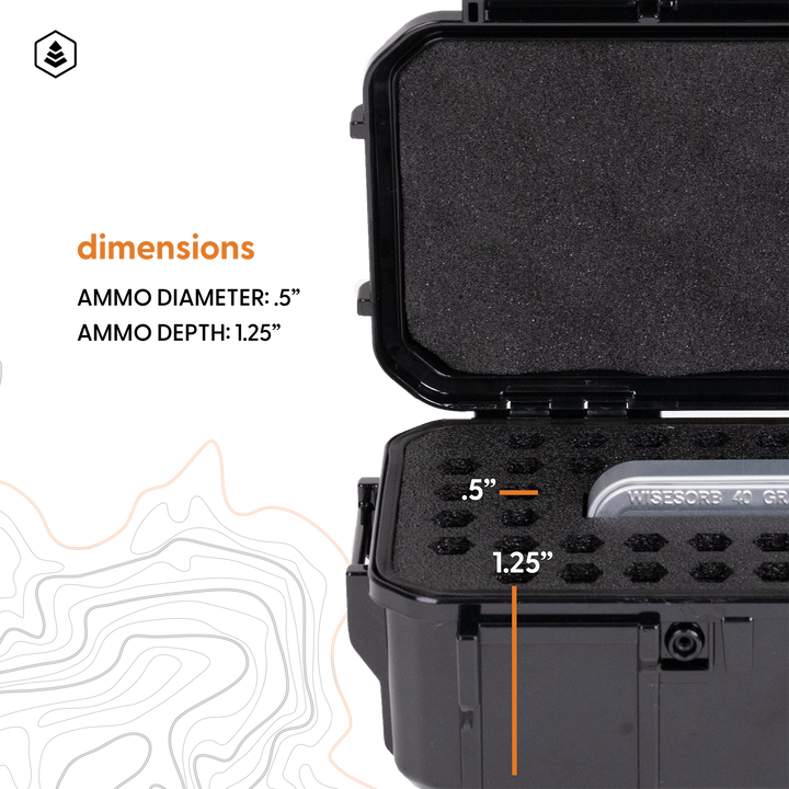Ammo Storage Box: Holds 50 AE * 50 rounds