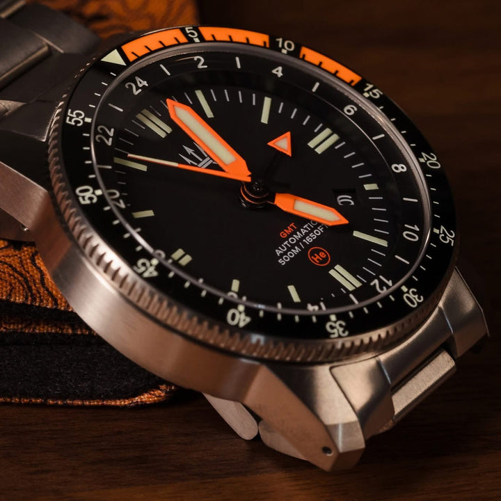 500M Alto Mare 42mm 9075 GMT - Titanium Automatic Watch - By Maratac® 🔥 Limited Stock! 🔥