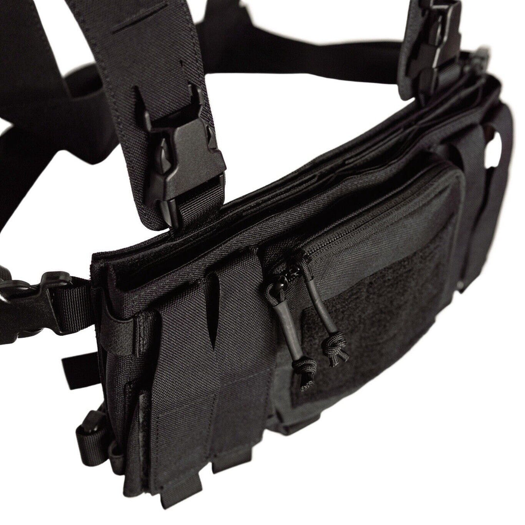 MUCTAC Tactical Chest Rig – 1000D Nylon, Quick Release, Modular Design