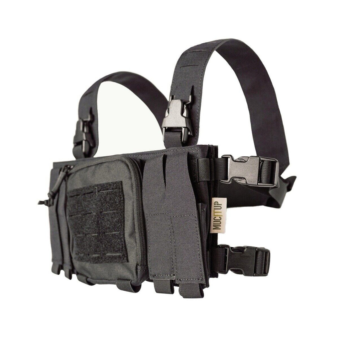 MUCTAC Tactical Chest Rig – 1000D Nylon, Quick Release, Modular Design
