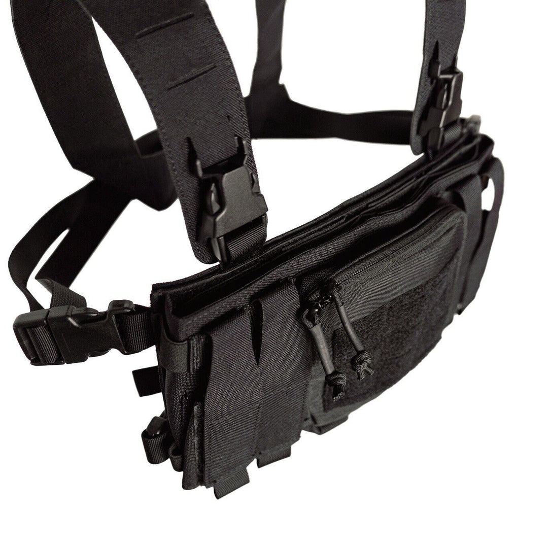 MUCTAC Tactical Chest Rig – 1000D Nylon, Quick Release, Modular Design