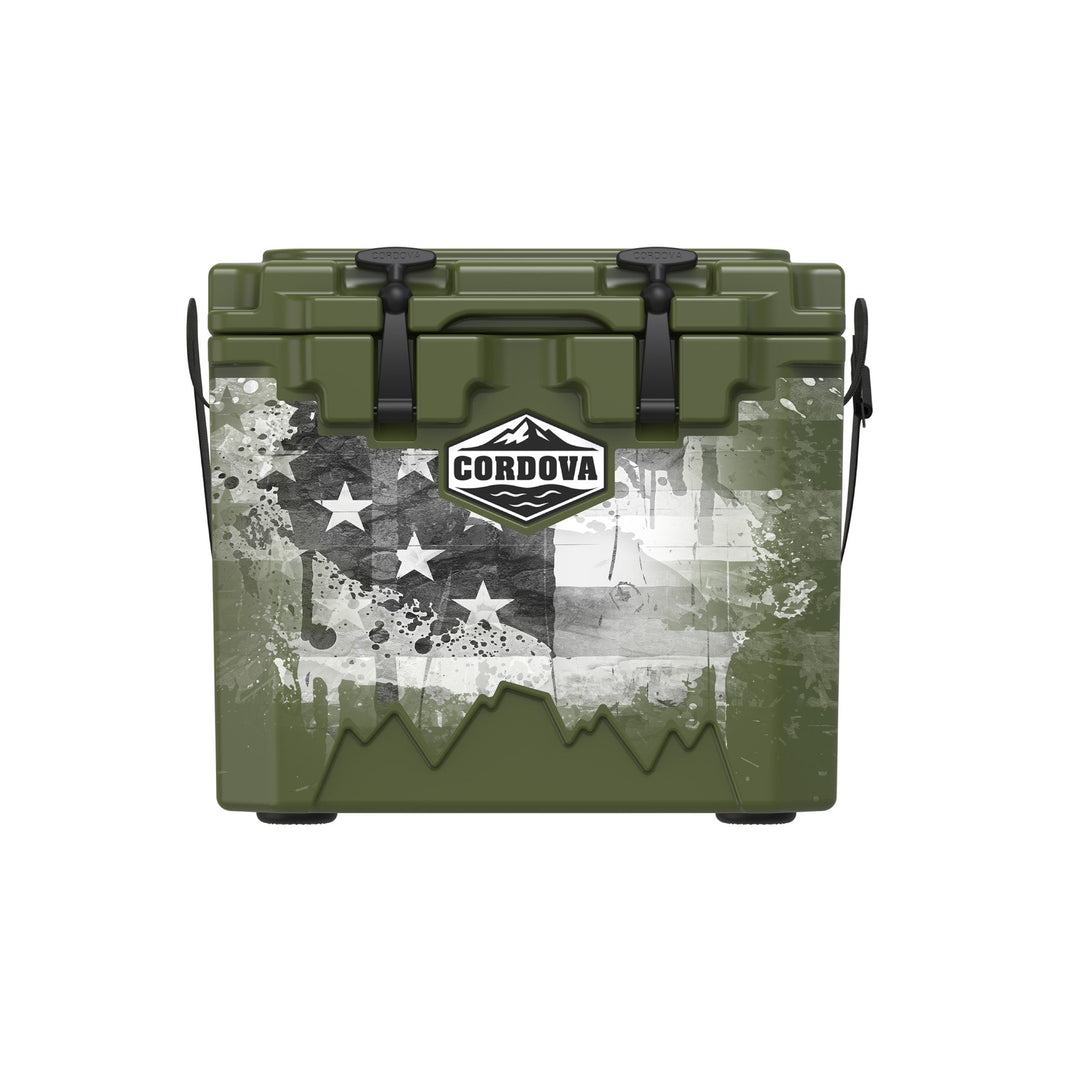 American Flag Hard Cooler