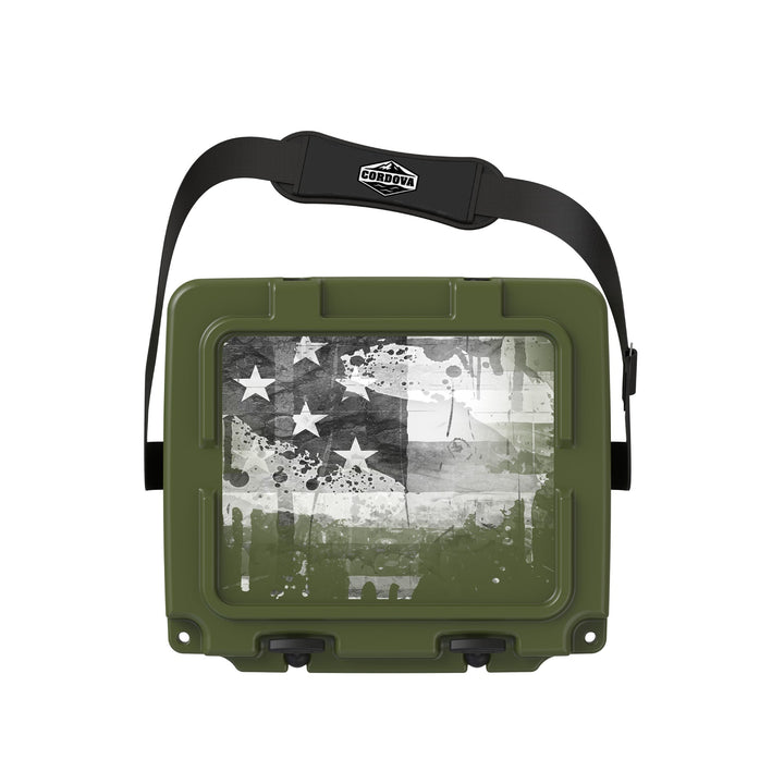 American Flag Hard Cooler