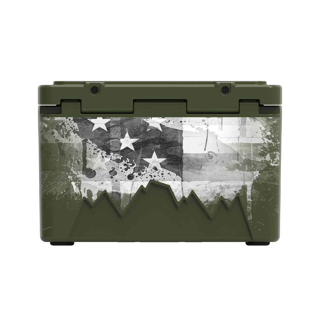 American Flag Hard Cooler