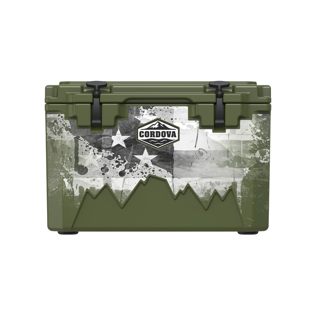 American Flag Hard Cooler