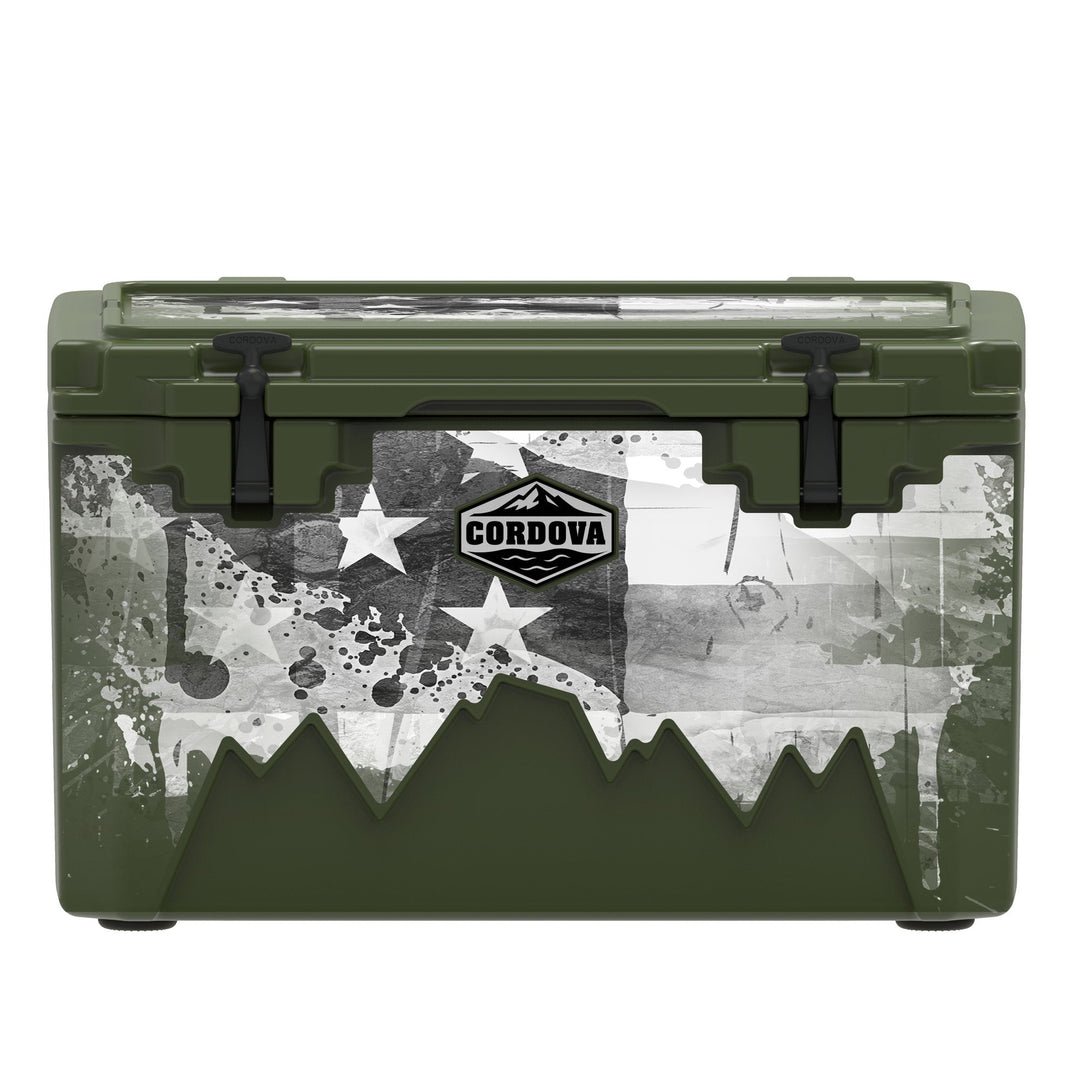 American Flag Hard Cooler