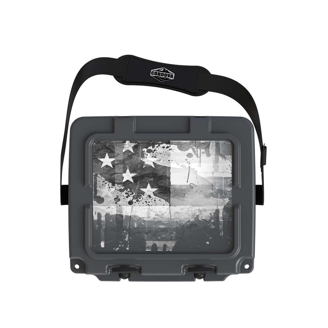 American Flag Hard Cooler