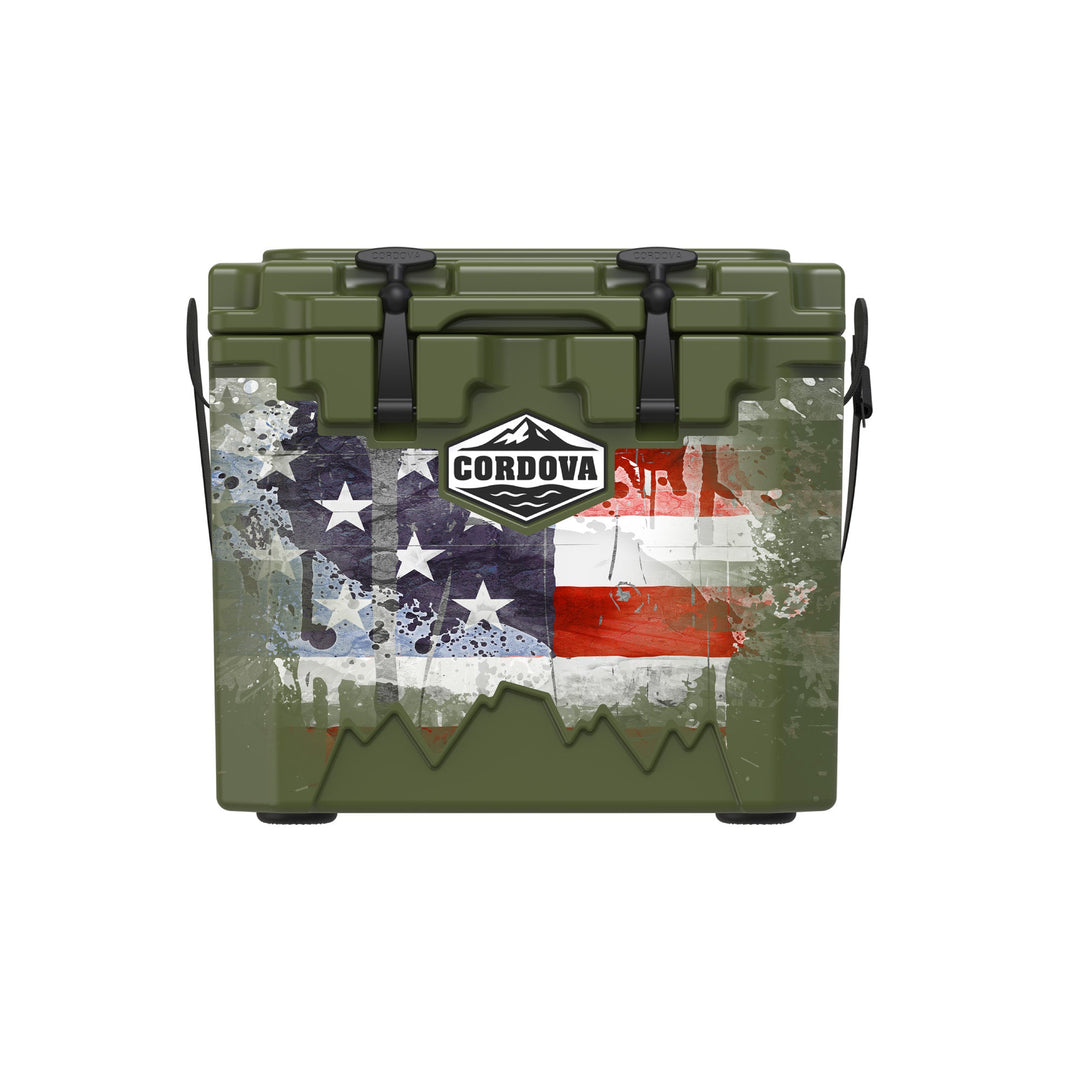 American Flag Hard Cooler