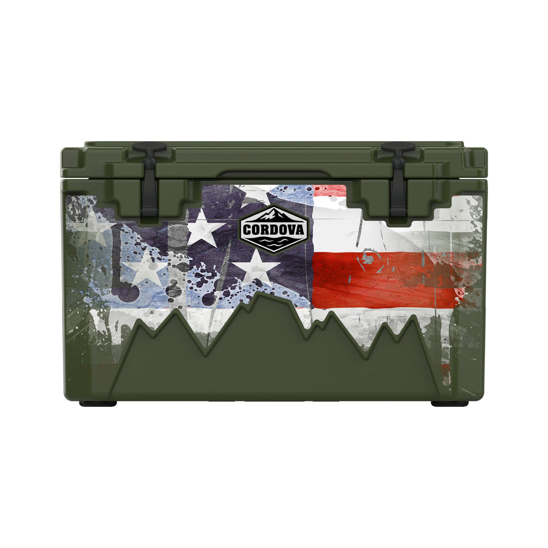 American Flag Hard Cooler