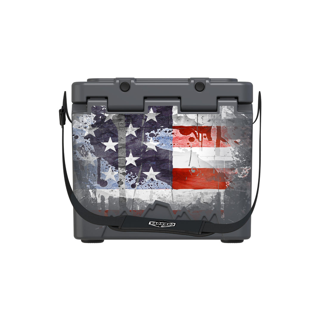 American Flag Hard Cooler