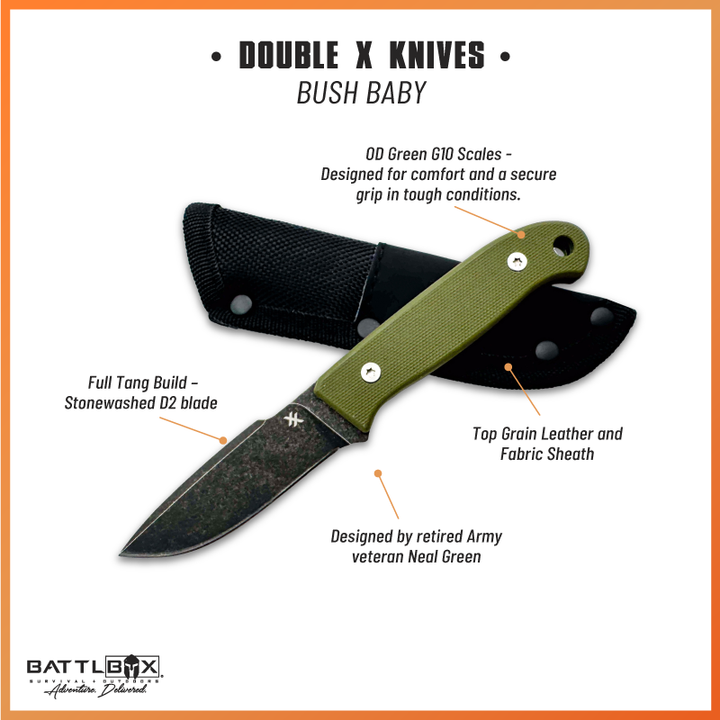 Double X Knives Bush Baby: Designed By Neal Green