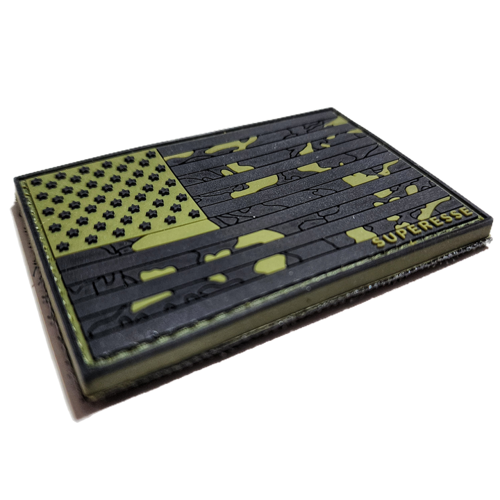 Storage Pocket Patch: Flagged Camo