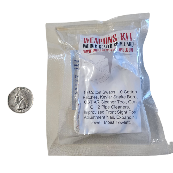 Shim Personal Survival Cards - Wallet Size Vacuum Sealed Survival Packets