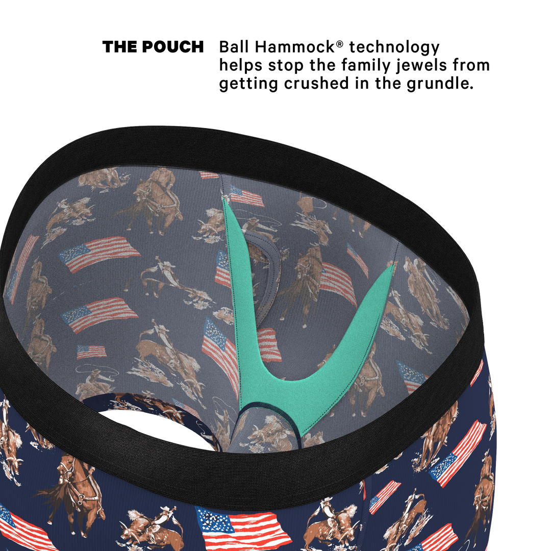 The Bootstraps &amp; Chaps | Americana Cowboy Ball Hammock® Pouch Underwear With Fly