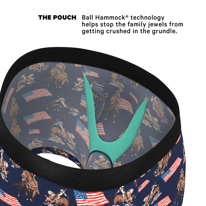 The Bootstraps &amp; Chaps | Americana Cowboy Ball Hammock® Pouch Underwear With Fly