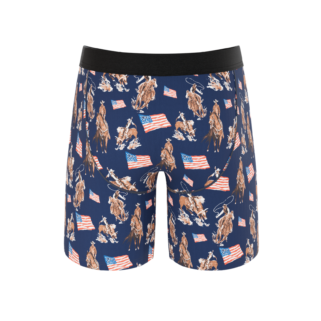 The Bootstraps &amp; Chaps | Americana Cowboy Long Leg Ball Hammock® Pouch Underwear With Fly