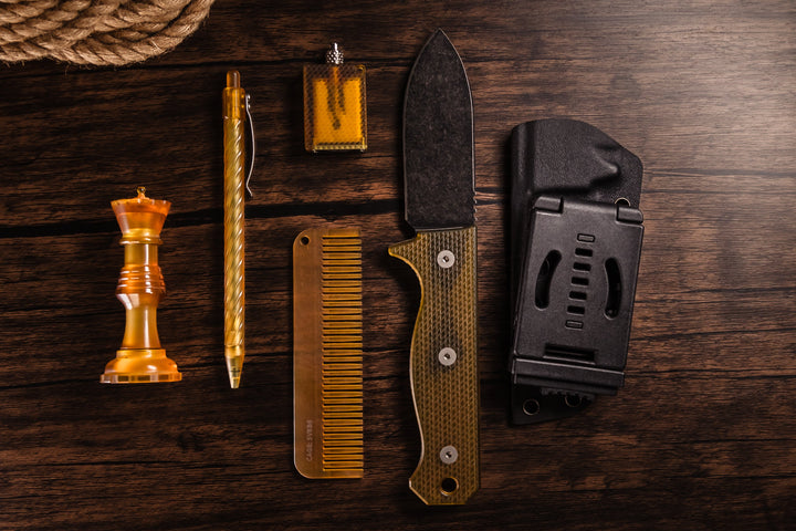 R4A - Ready 4 Action Knife / D2 Fixed Blade ( Ultem® Scales ) 🔥 New Batch 2 🔥