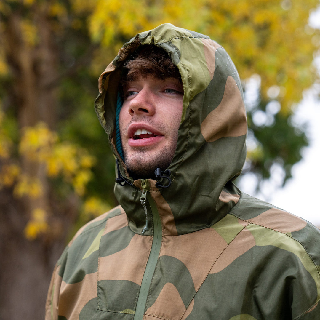 QILO x AP Retro Windbreaker in Norwegian Woodland