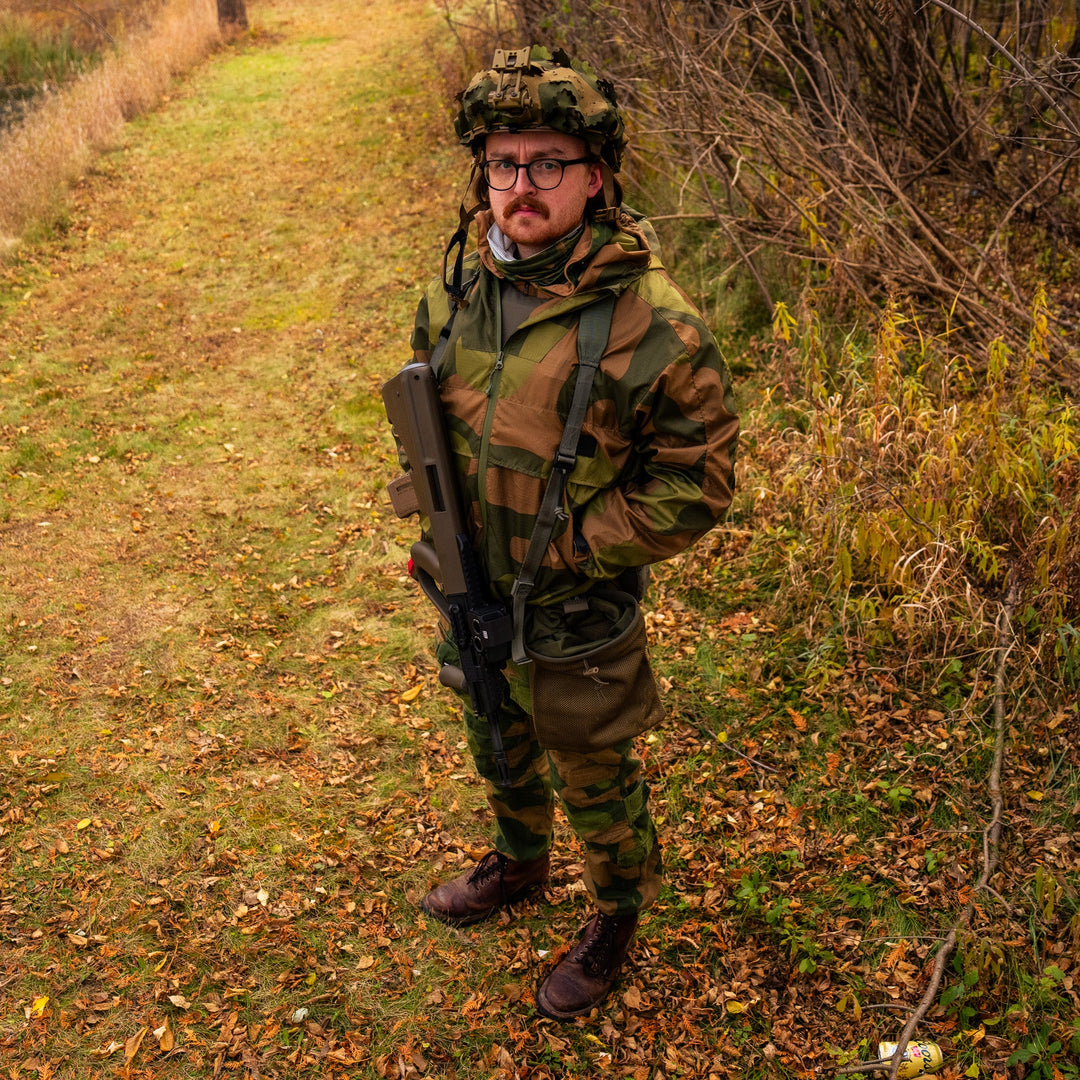 QILO x AP Retro Windbreaker in Norwegian Woodland