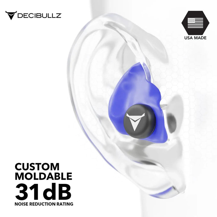 Custom Molded Earplugs 31dB NRR