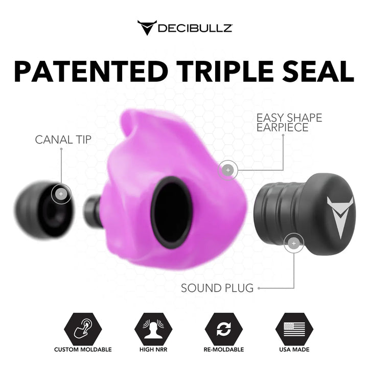 Custom Molded Earplugs 31dB NRR