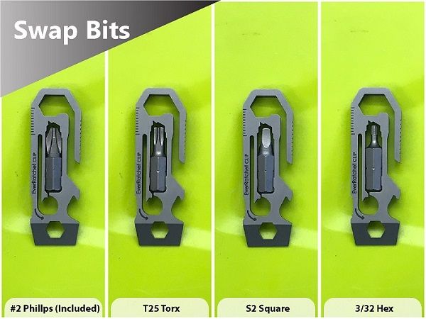EverRatchet Clip Ratcheting Multitool