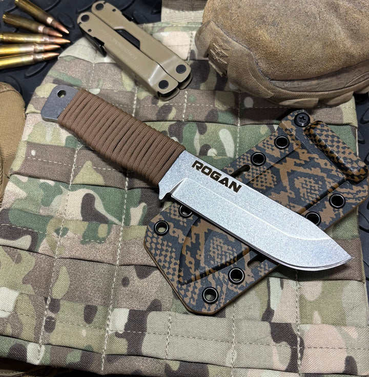 ROGAN Field Knife (Everglades Edition🐊 🐍🌴) comes with belt clip