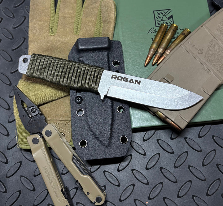 NEW! ROGAN Field Knife (RFK 2026) Comes with sheath and belt clip. (Introductory price)