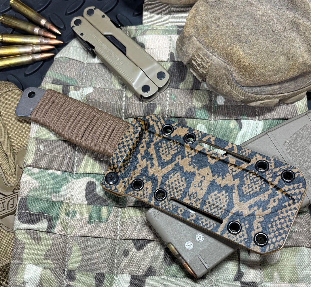 ROGAN Field Knife (Everglades Edition🐊 🐍🌴) comes with belt clip