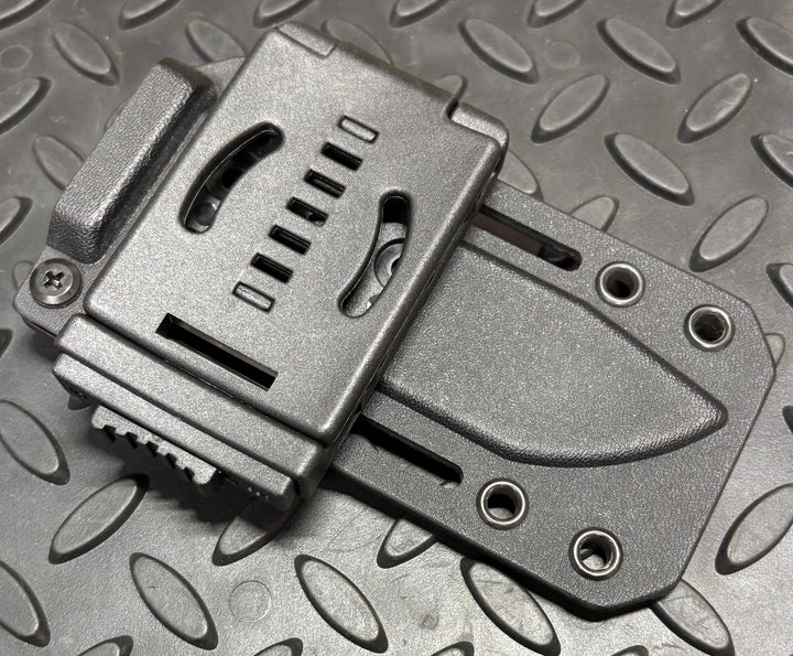 Universal fold over belt attachment for kydex sheath (Includes hardware)