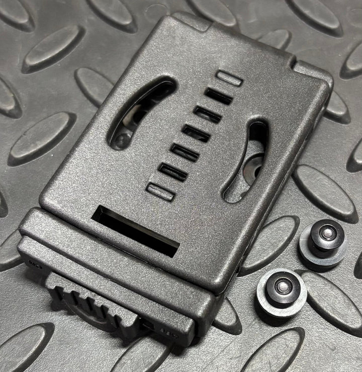 Universal fold over belt attachment for kydex sheath (Includes hardware)