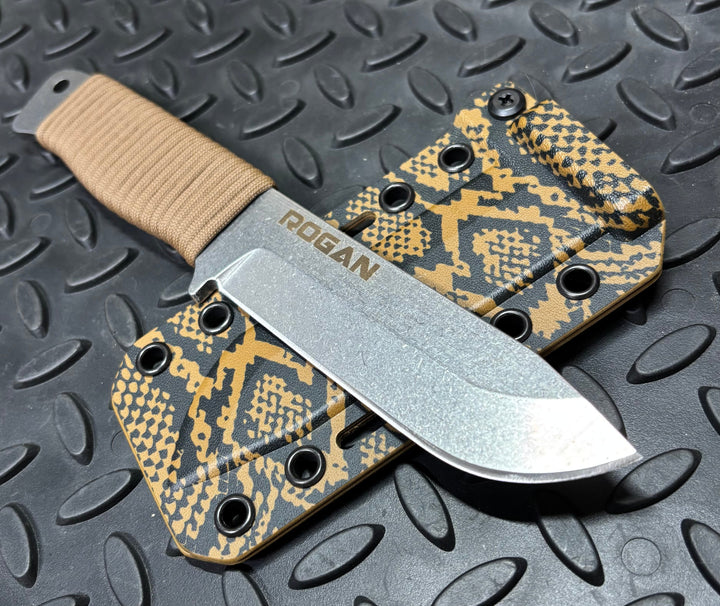 ROGAN Field Knife (Everglades Edition🐊 🐍🌴) comes with belt clip