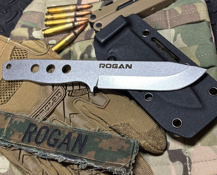 NEW! ROGAN Field Knife (RFK 2026) Comes with sheath and belt clip. (Introductory price)