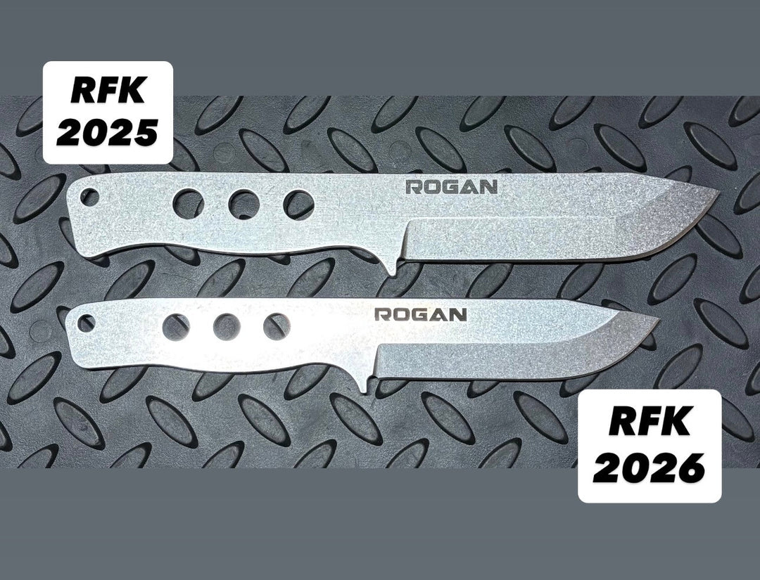 NEW! ROGAN Field Knife (RFK 2026) Comes with sheath and belt clip. (Introductory price)