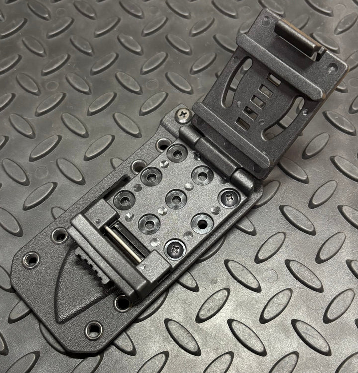 Universal fold over belt attachment for kydex sheath (Includes hardware)