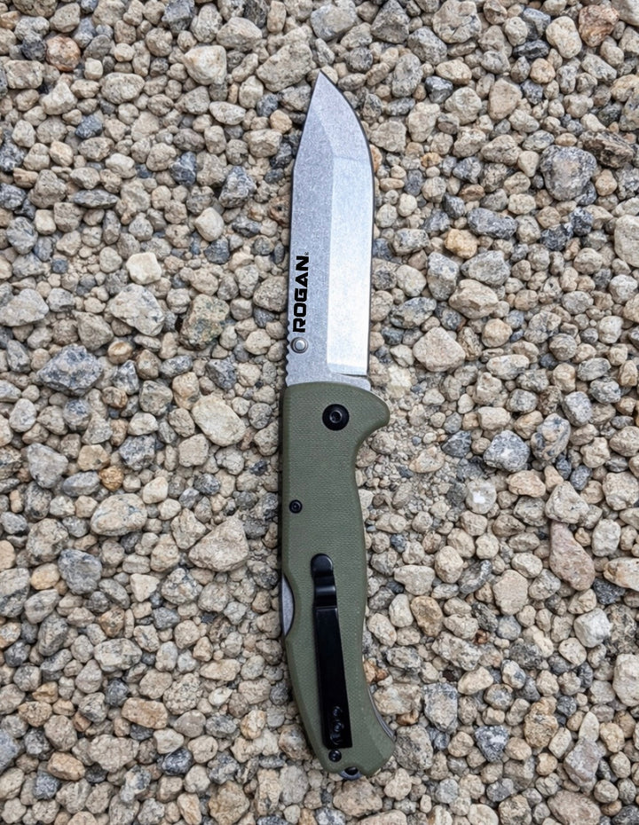 ROGUE Folding Knife-Gen 1 Special Edition OD Green/Stonewash.