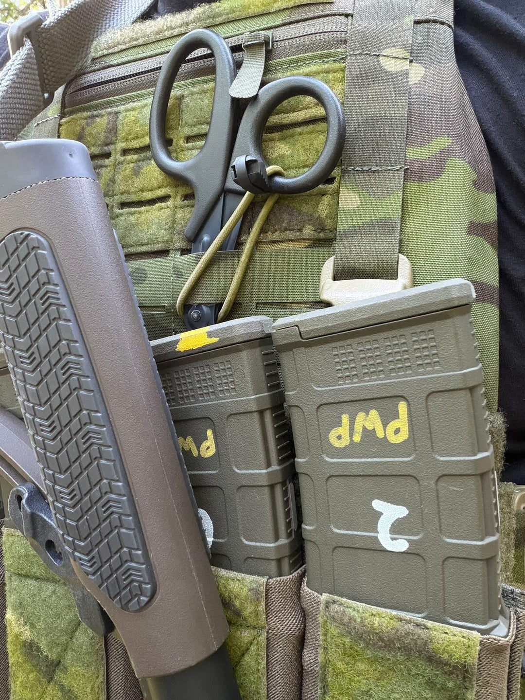 ONE SHEAR x Precision with Purpose Shock cord retention system