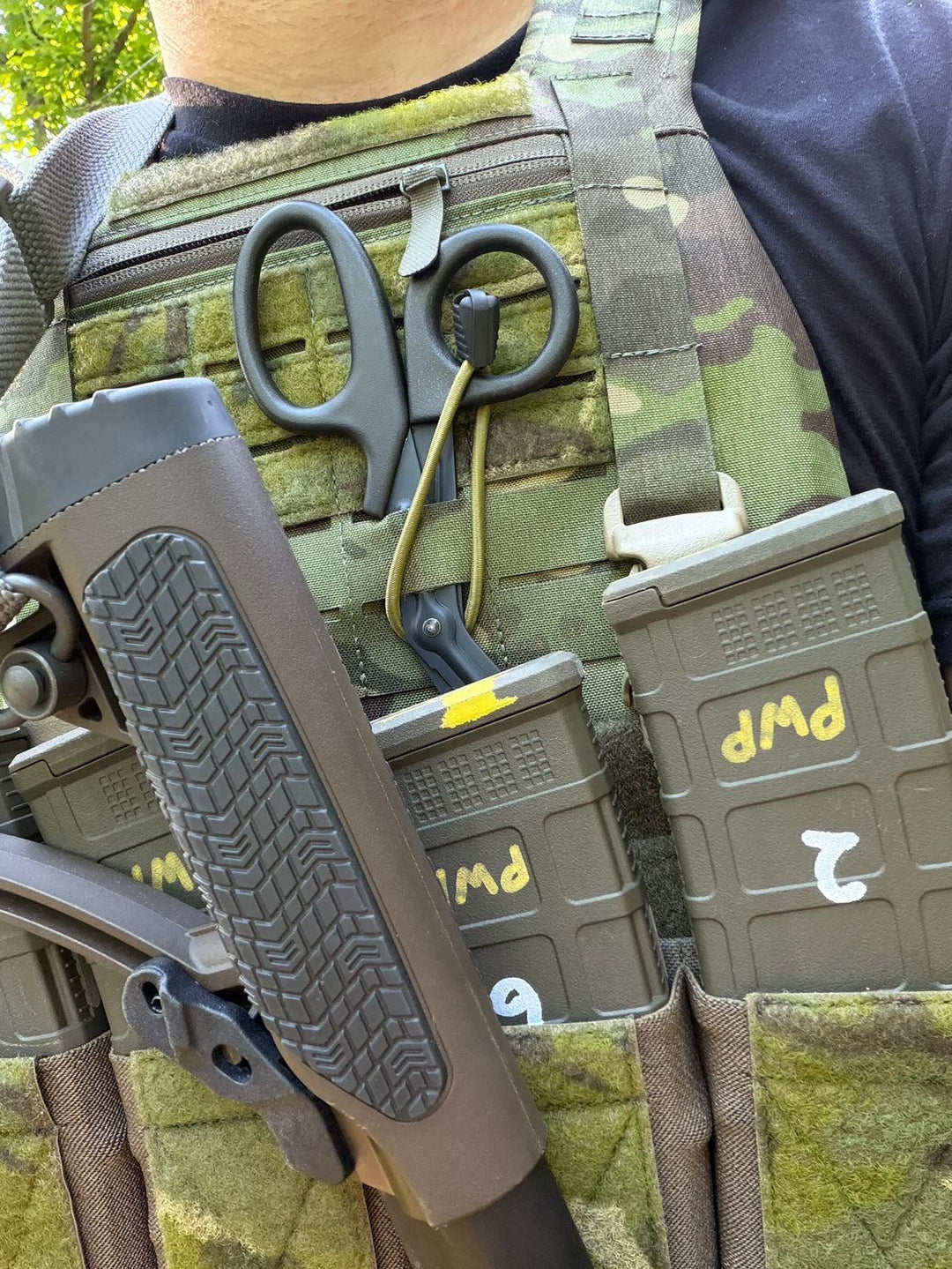 ONE SHEAR x Precision with Purpose Shock cord retention system