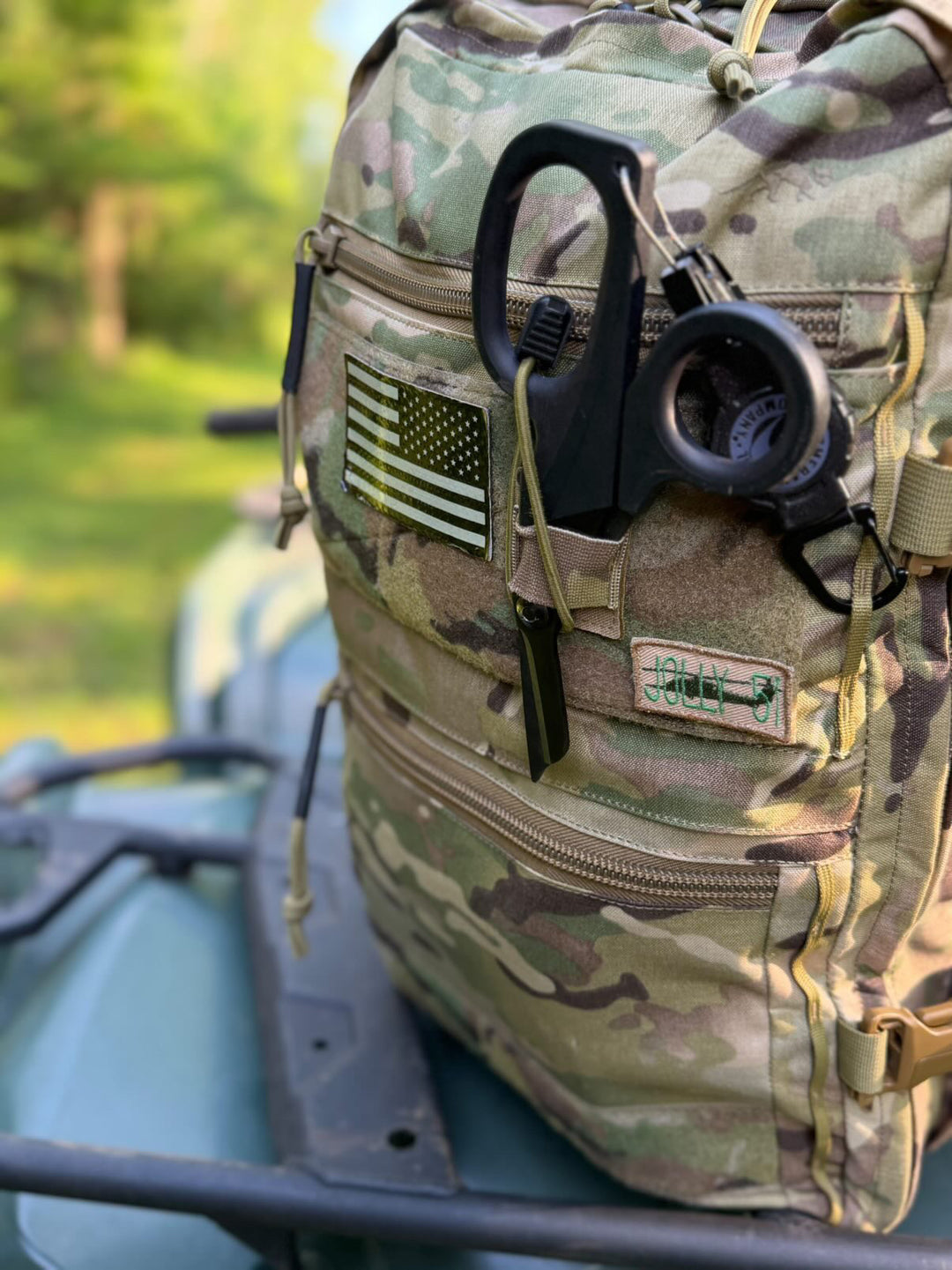 ONE SHEAR x Precision with Purpose Shock cord retention system