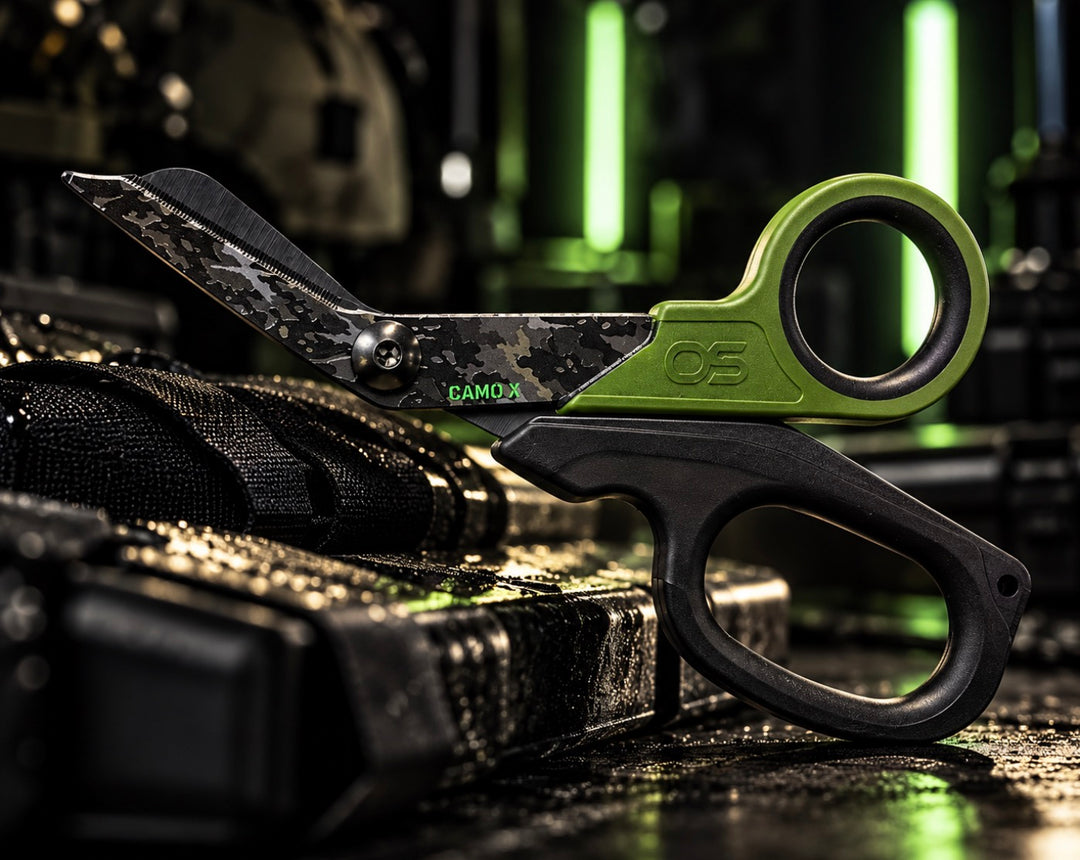 CAMO X By ONE SHEAR® Tier 1 Elite DLC Trauma Shears | EMT, Fire &amp; Tactical Medic