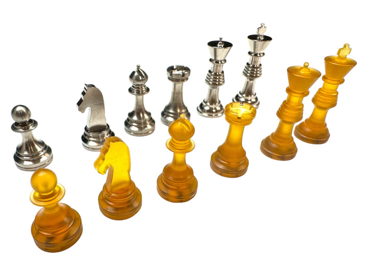 Complete Chess Set Titanium &amp; Ultem ( Worlds Smallest ) by Maratac®