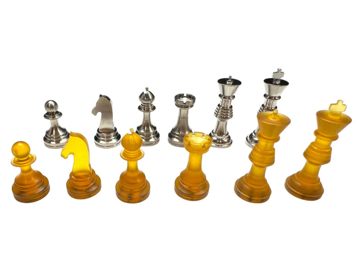 Complete Chess Set Titanium &amp; Ultem ( Worlds Smallest ) by Maratac®