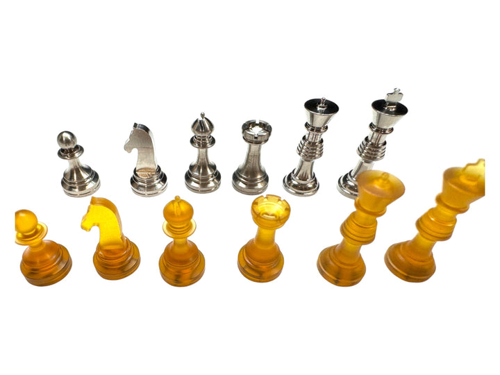 Complete Chess Set Titanium &amp; Ultem ( Worlds Smallest ) by Maratac®
