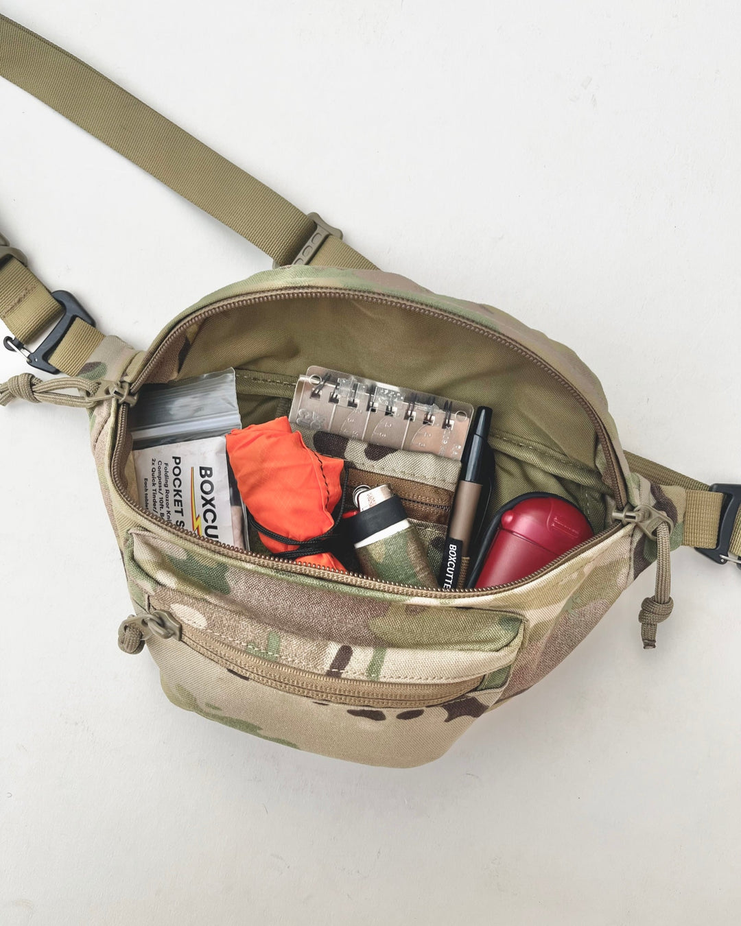 [ZAP]-v Zippered Admin Pocket -(Velcro Backed)